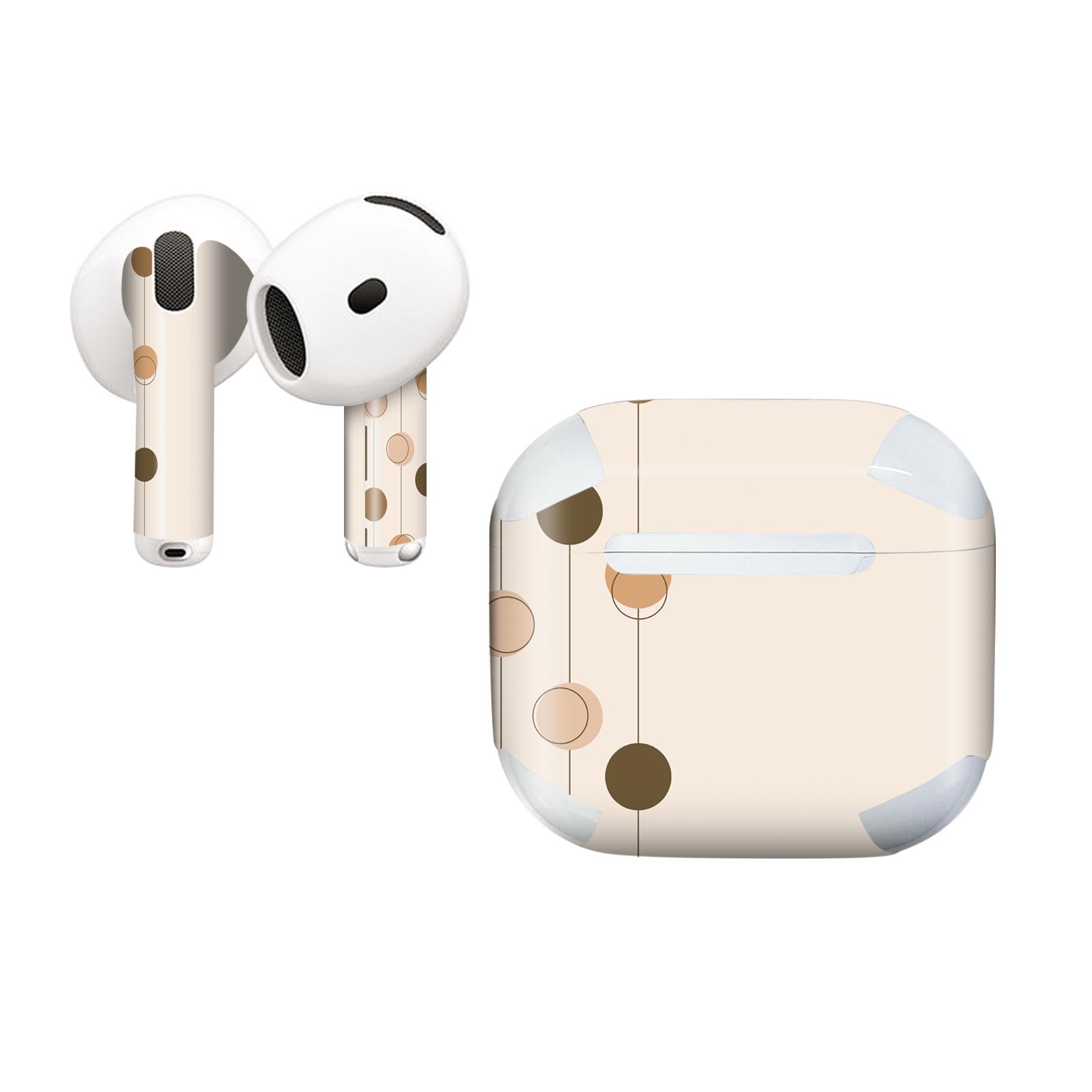 AirPods4 用 オシャレに着飾るデザインステッカー