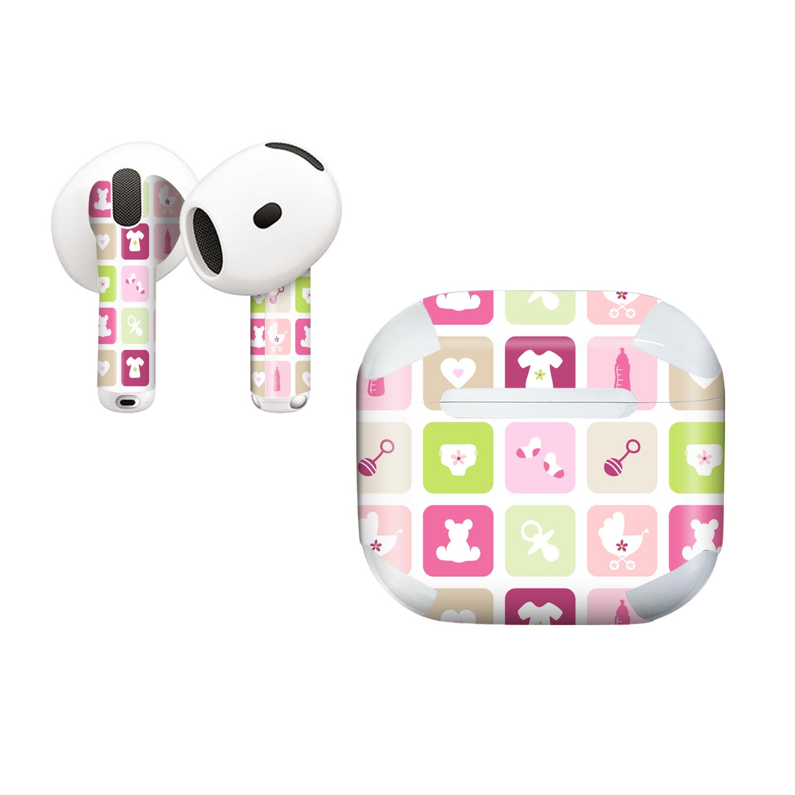 AirPods4 用 オシャレに着飾るデザインステッカー