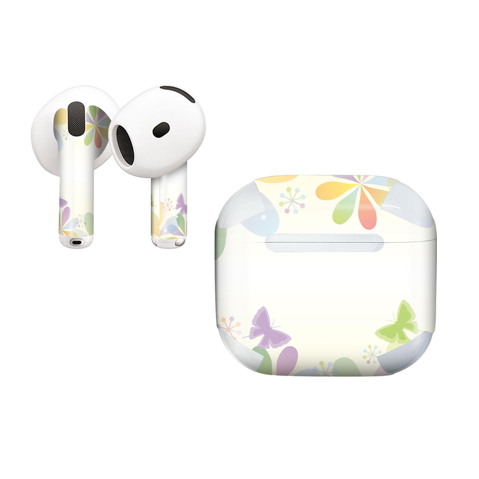 AirPods4 用 オシャレに着飾るデザインステッカー
