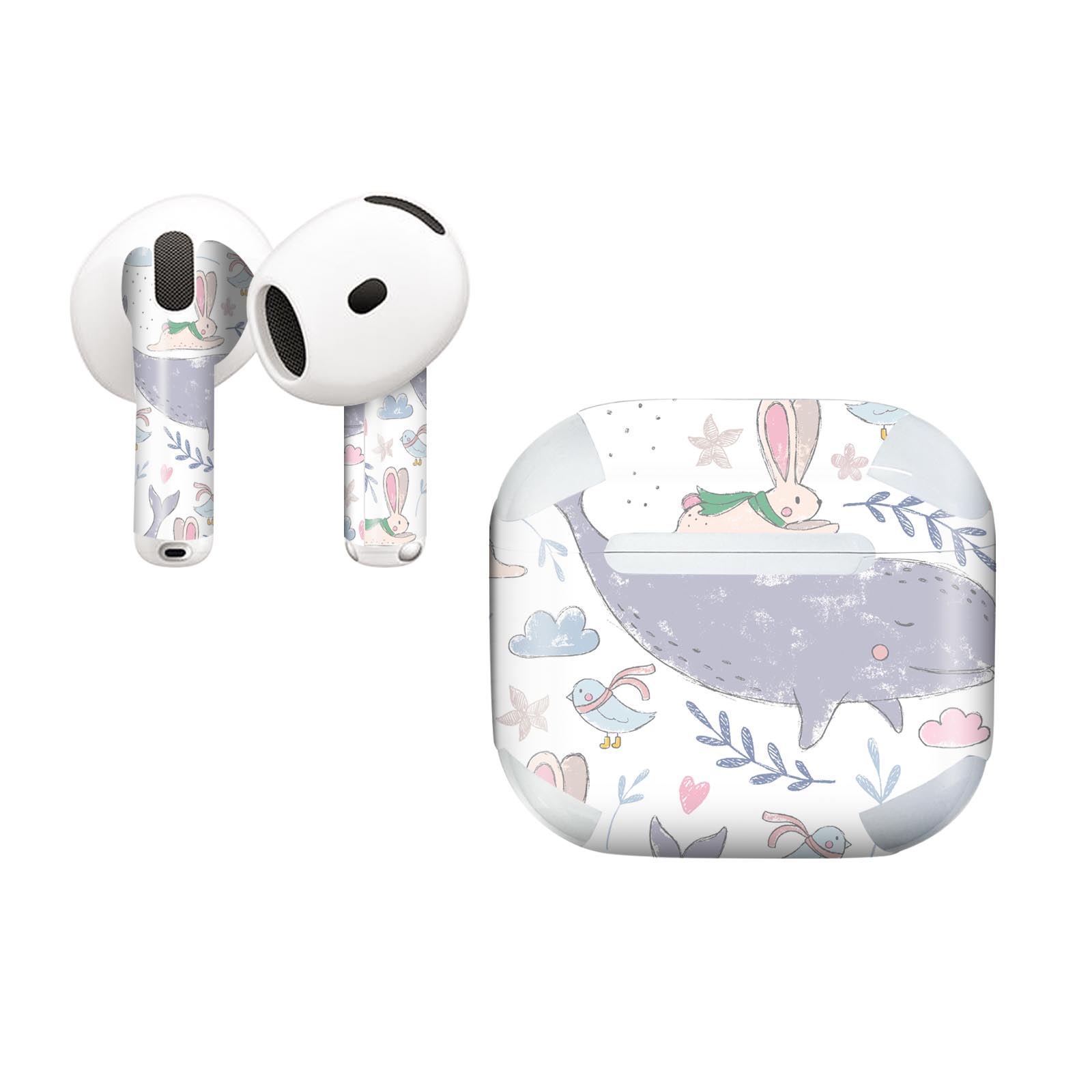 AirPods4 用 オシャレに着飾るデザインステッカー