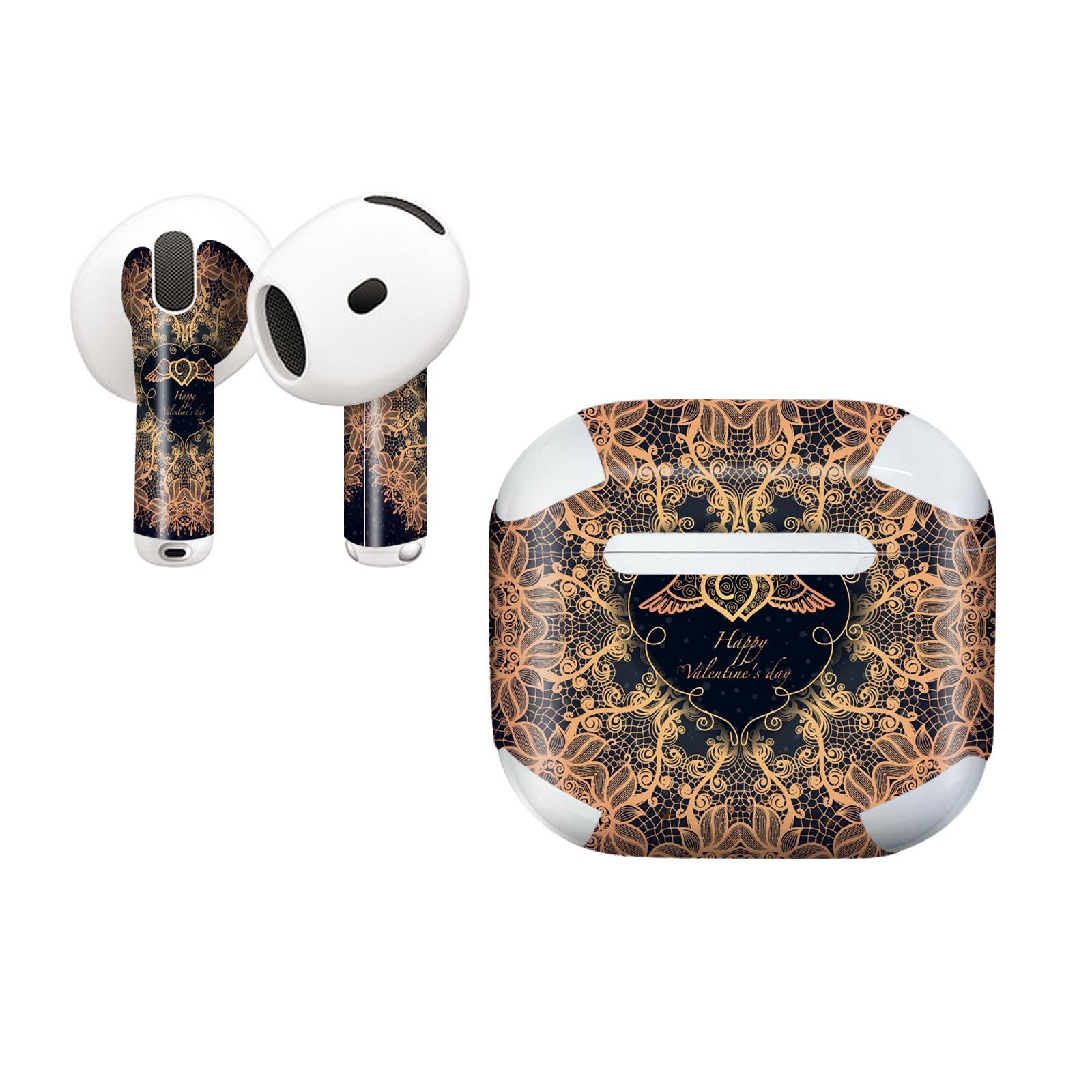 AirPods4 用 オシャレに着飾るデザインステッカー