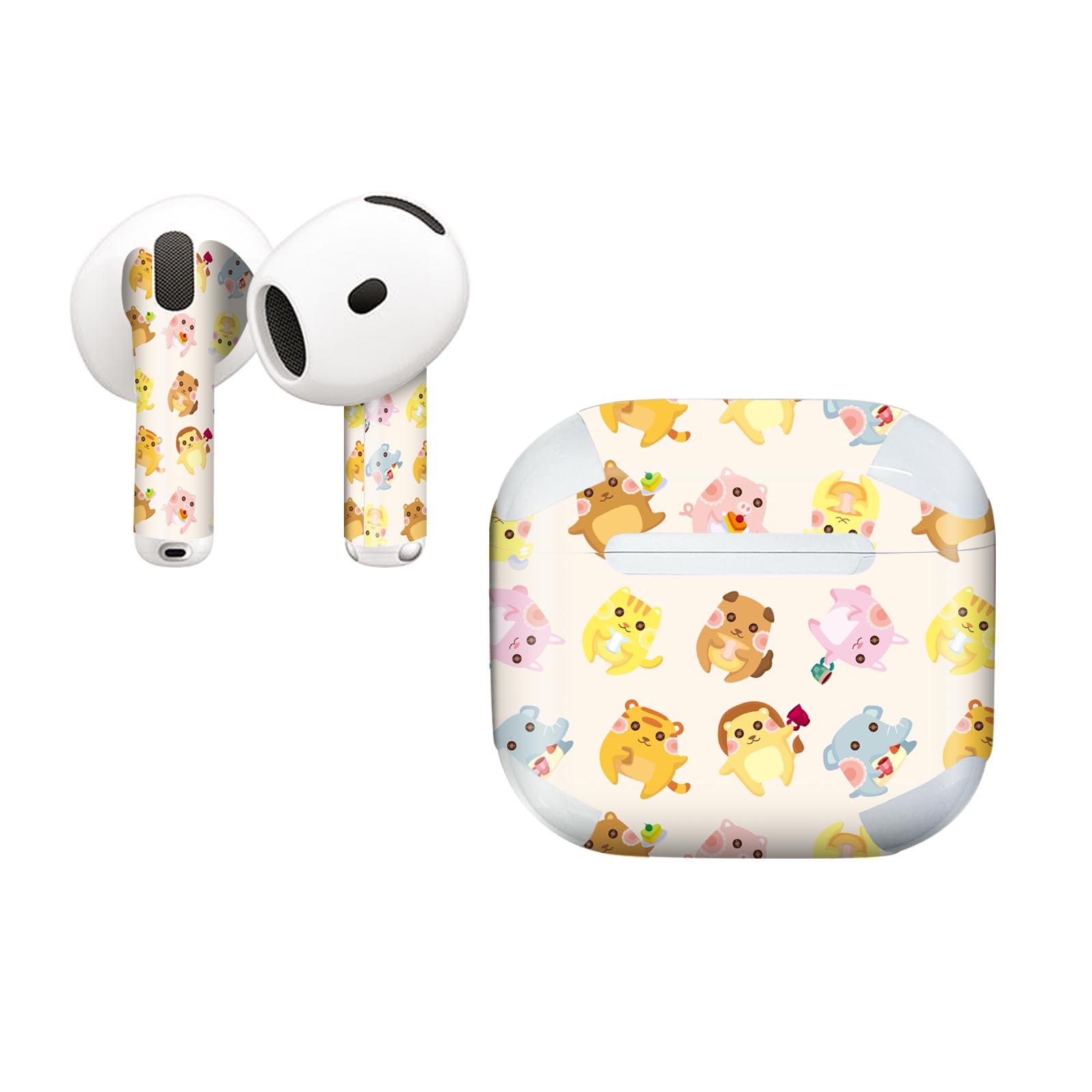 AirPods4 用 オシャレに着飾るデザインステッカー
