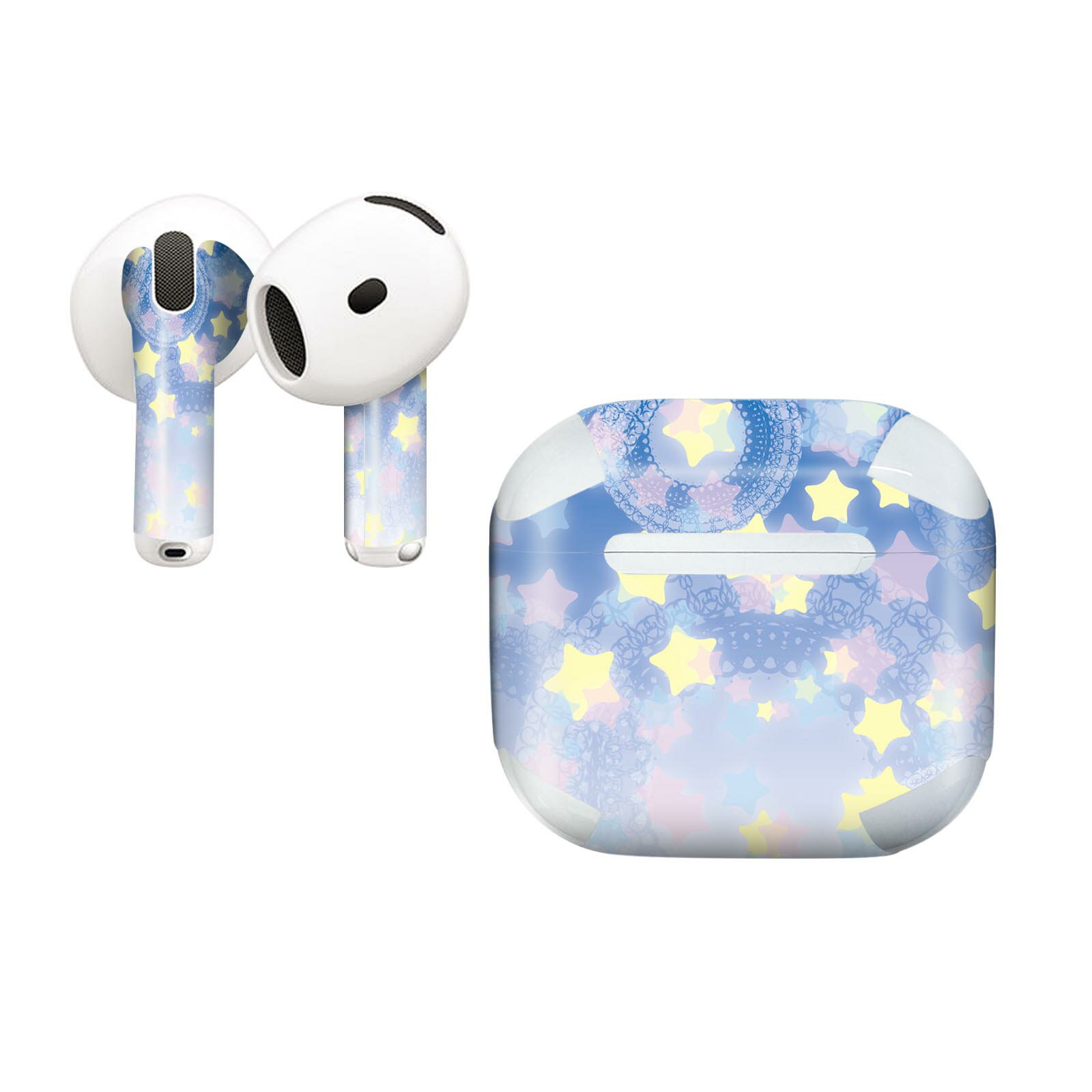 AirPods4 用 オシャレに着飾るデザインステッカー
