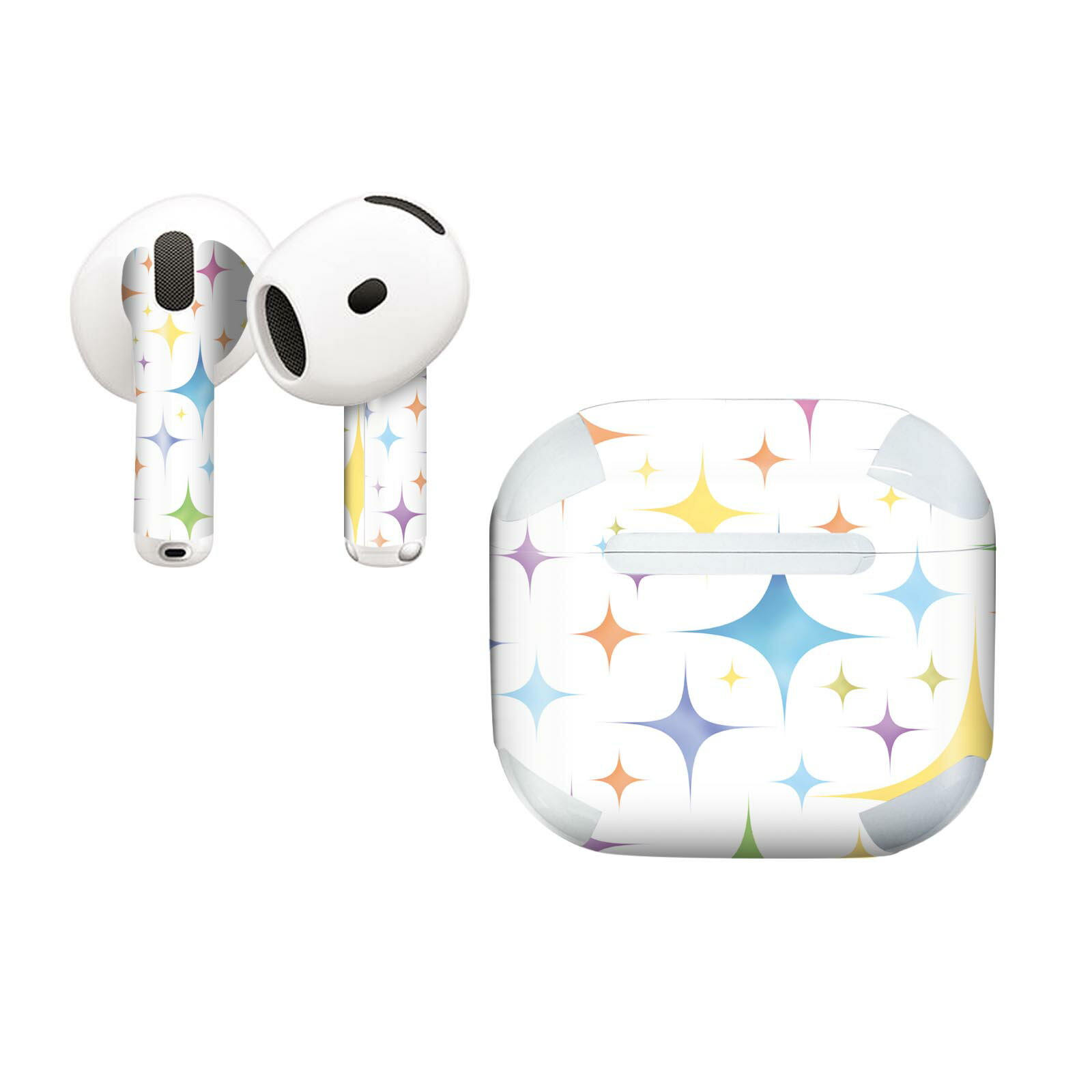 AirPods4 用 オシャレに着飾るデザインステッカー