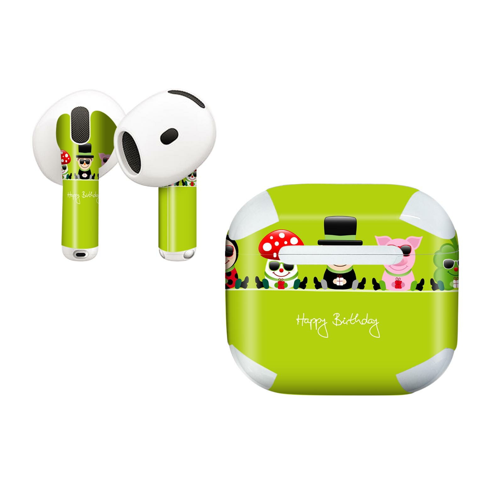 AirPods4 用 オシャレに着飾るデザインステッカー