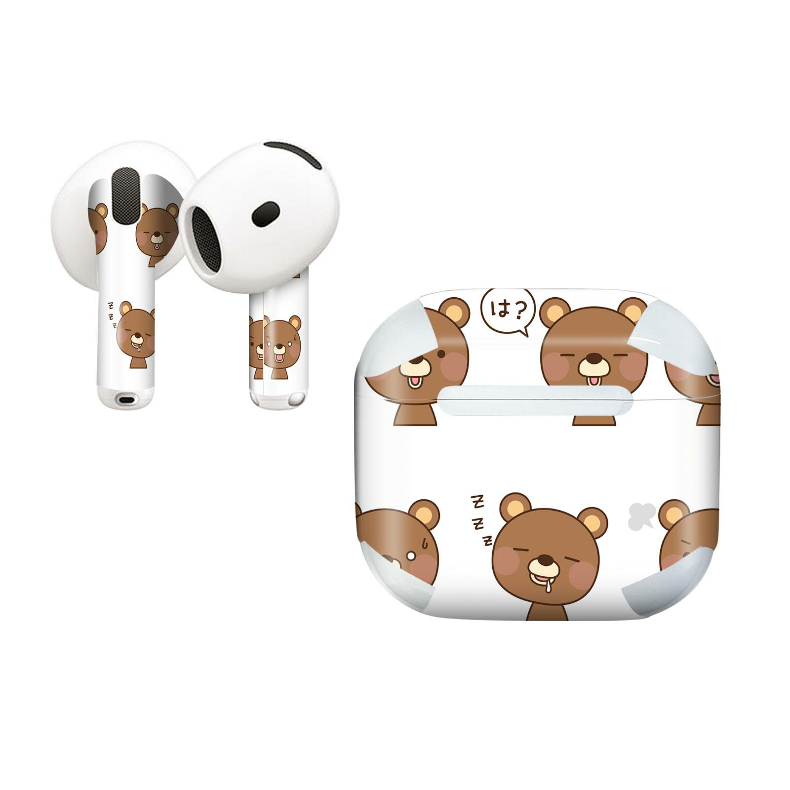 AirPods4 用 オシャレに着飾るデザインステッカー