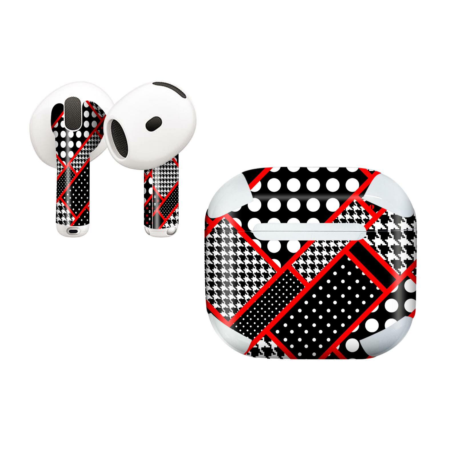 AirPods4 用 オシャレに着飾るデザインステッカー