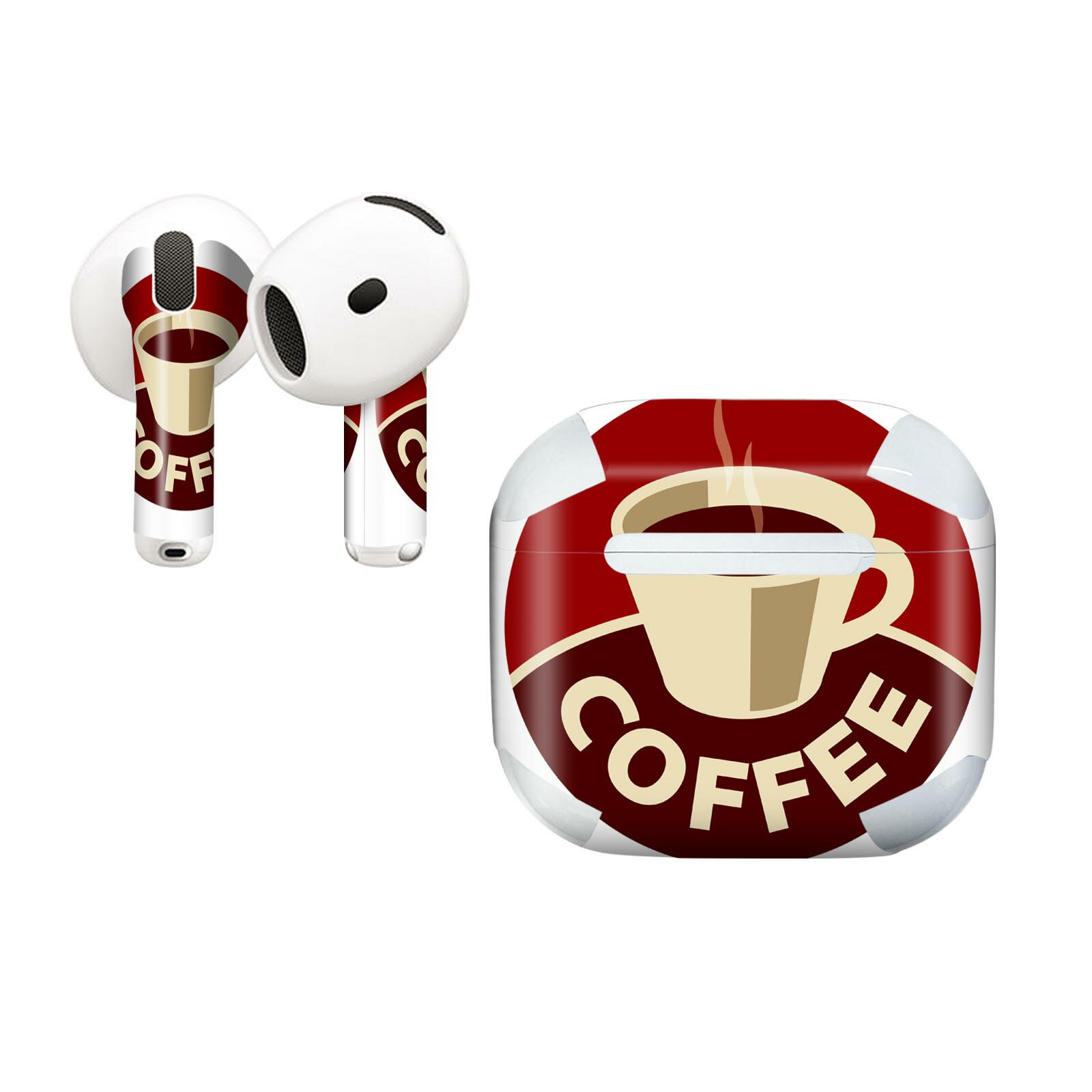 AirPods4 用 オシャレに着飾るデザインステッカー