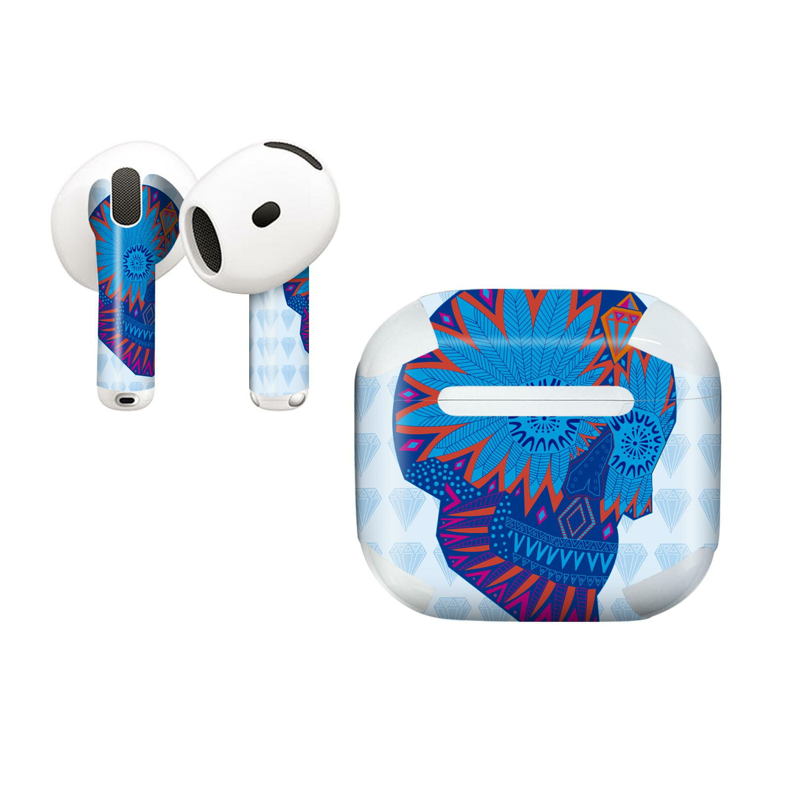 AirPods4 用 オシャレに着飾るデザインステッカー