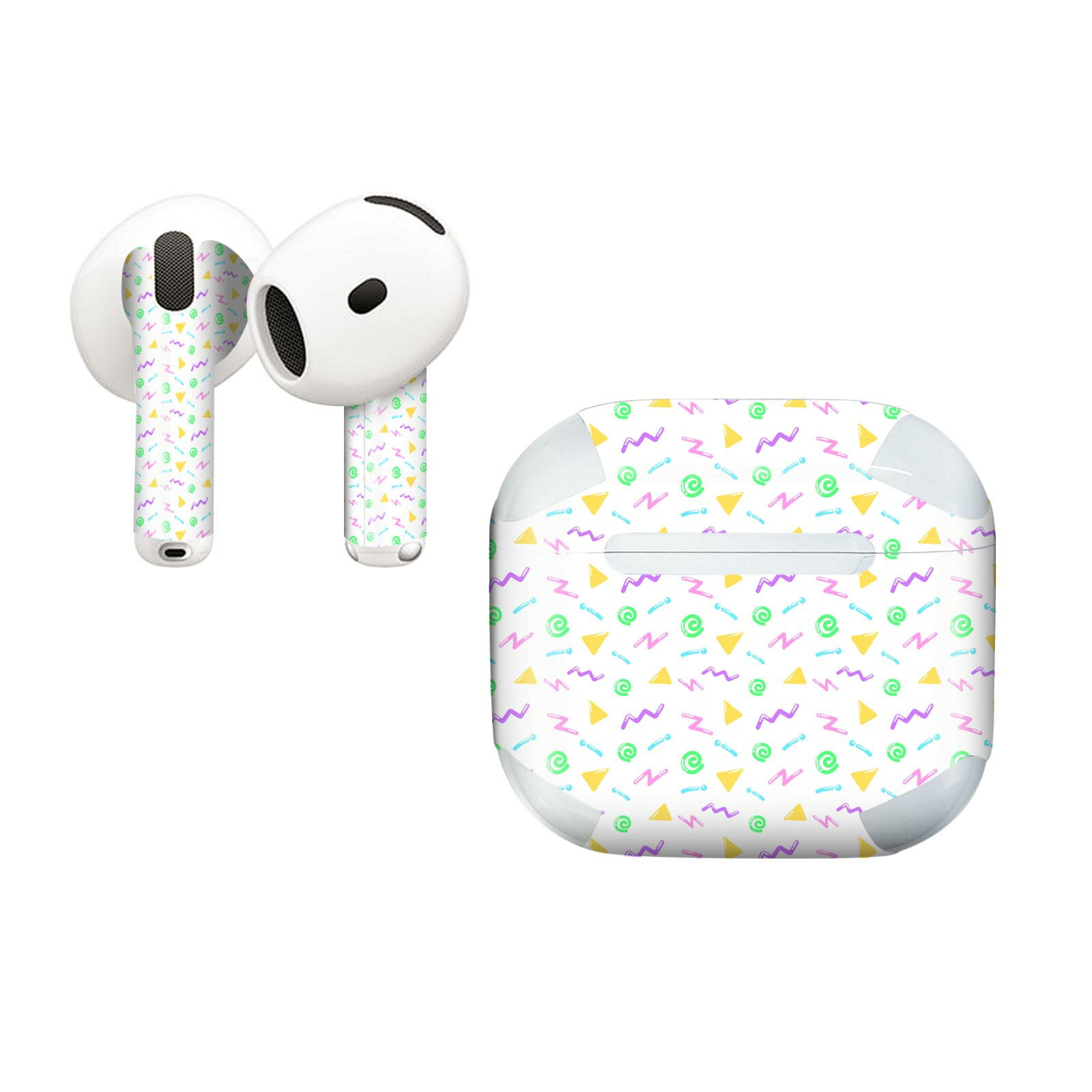 AirPods4 用 オシャレに着飾るデザインステッカー