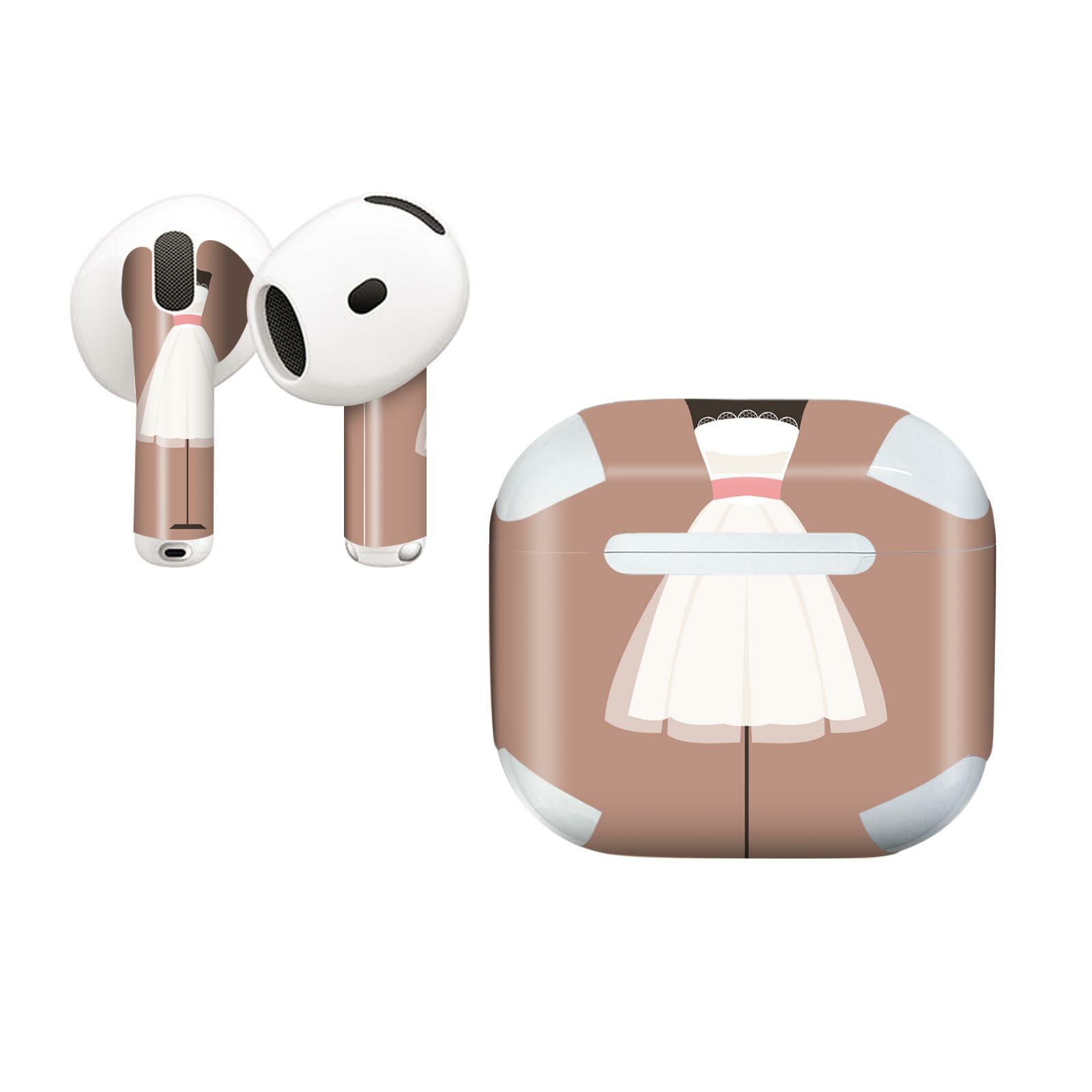 AirPods4 用 オシャレに着飾るデザインステッカー