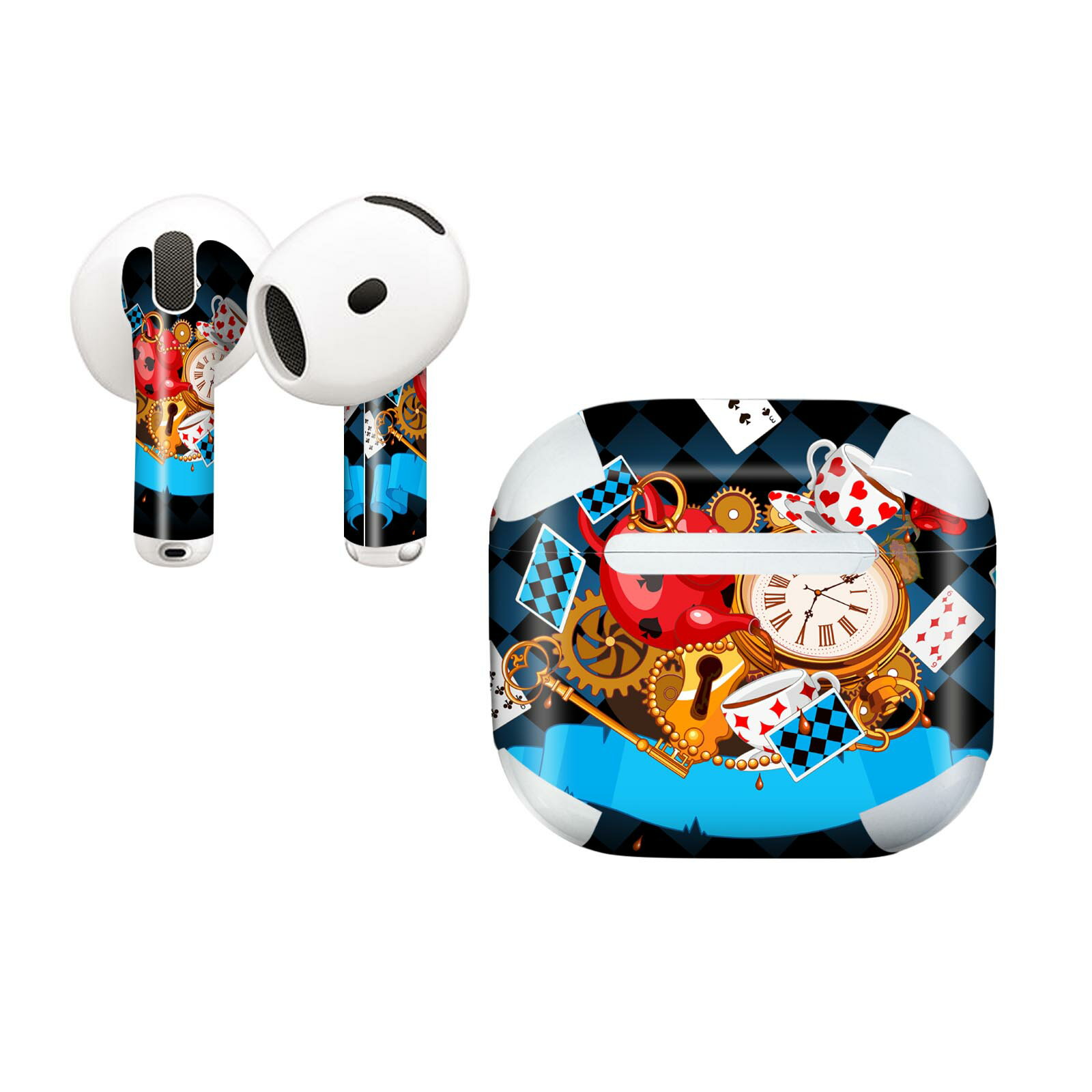 AirPods4 用 オシャレに着飾るデザインステッカー