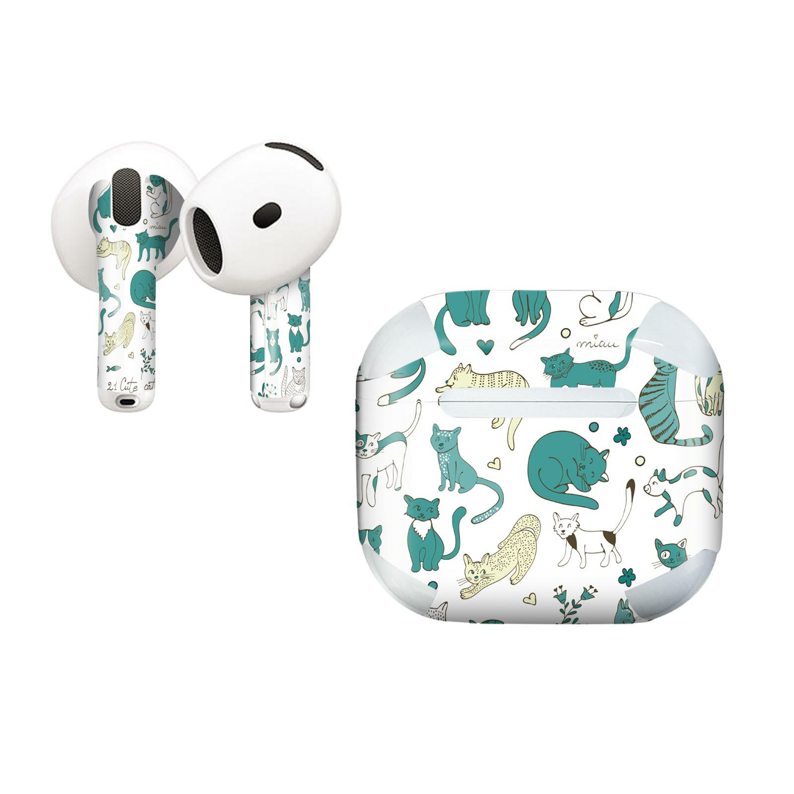 AirPods4 用 オシャレに着飾るデザインステッカー