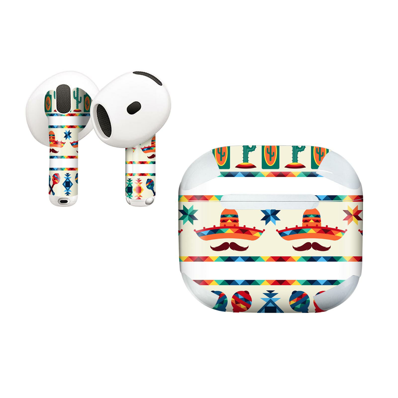 AirPods4 用 オシャレに着飾るデザインステッカー