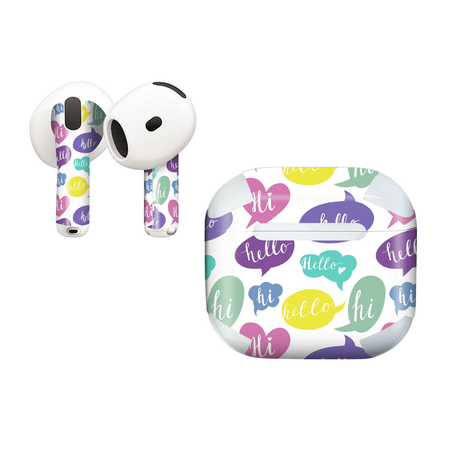 AirPods4 用 オシャレに着飾るデザインステッカー