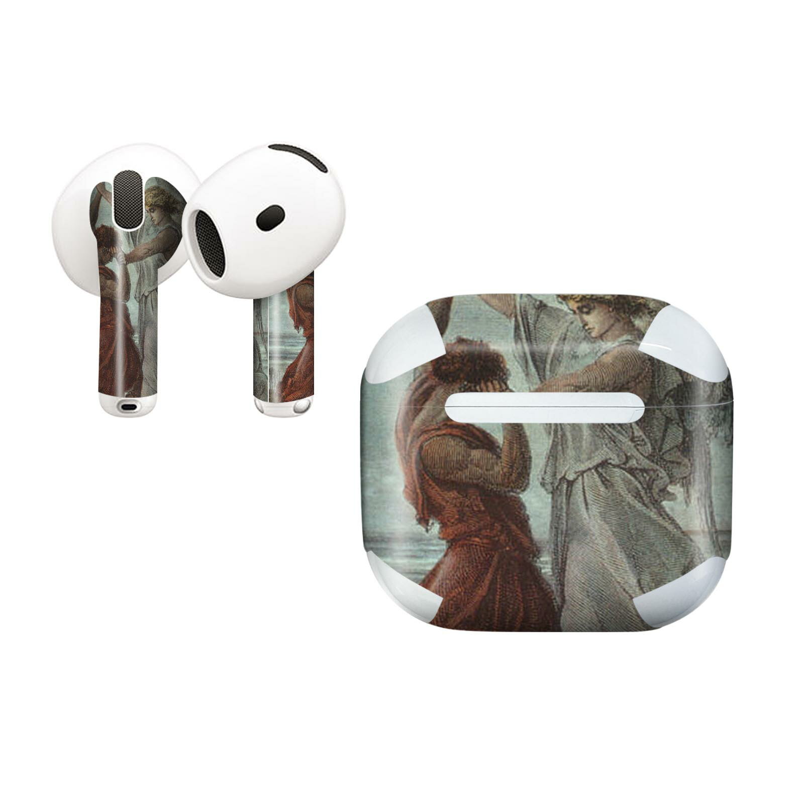 AirPods4 用 オシャレに着飾るデザインステッカー