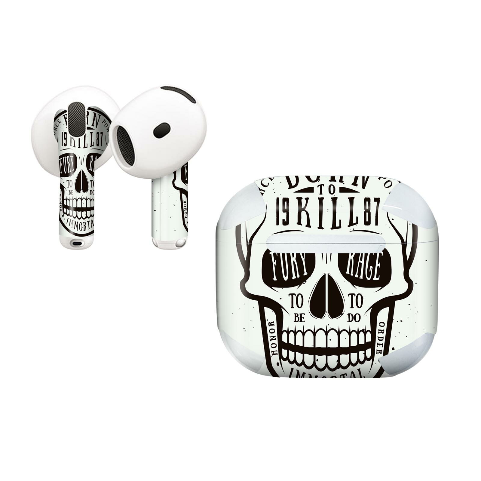 AirPods4 用 オシャレに着飾るデザインステッカー