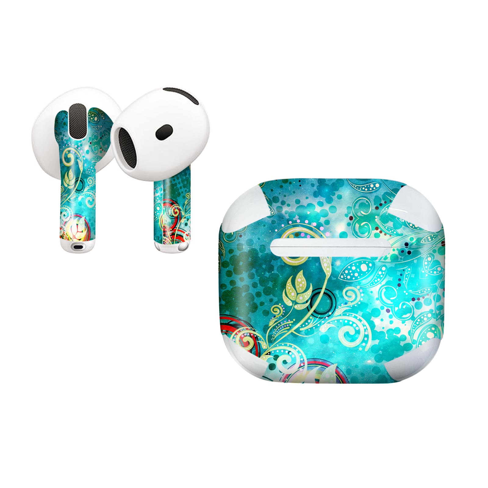 AirPods4 用 オシャレに着飾るデザインステッカー