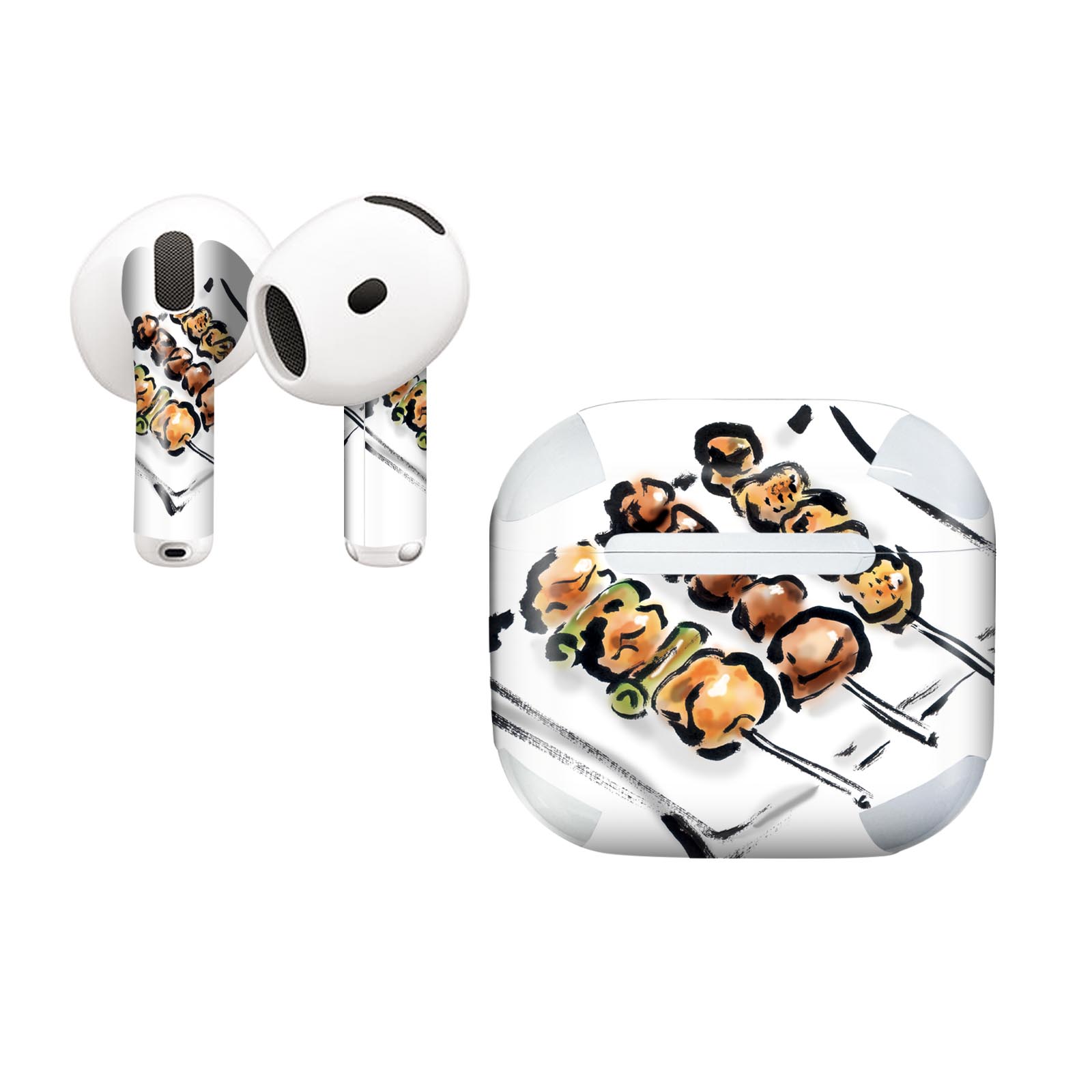 AirPods4 用 オシャレに着飾るデザインステッカー