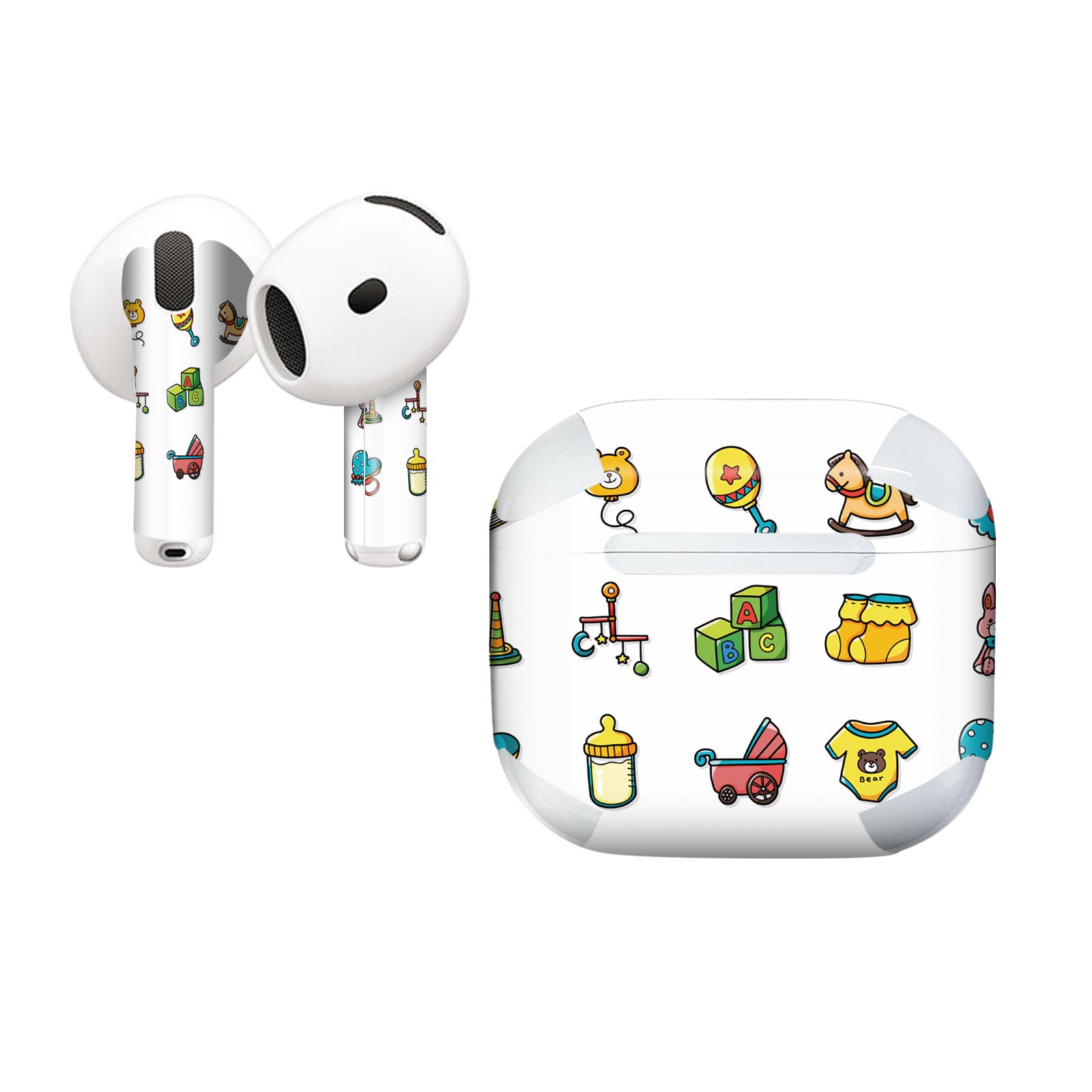 AirPods4 用 オシャレに着飾るデザインステッカー