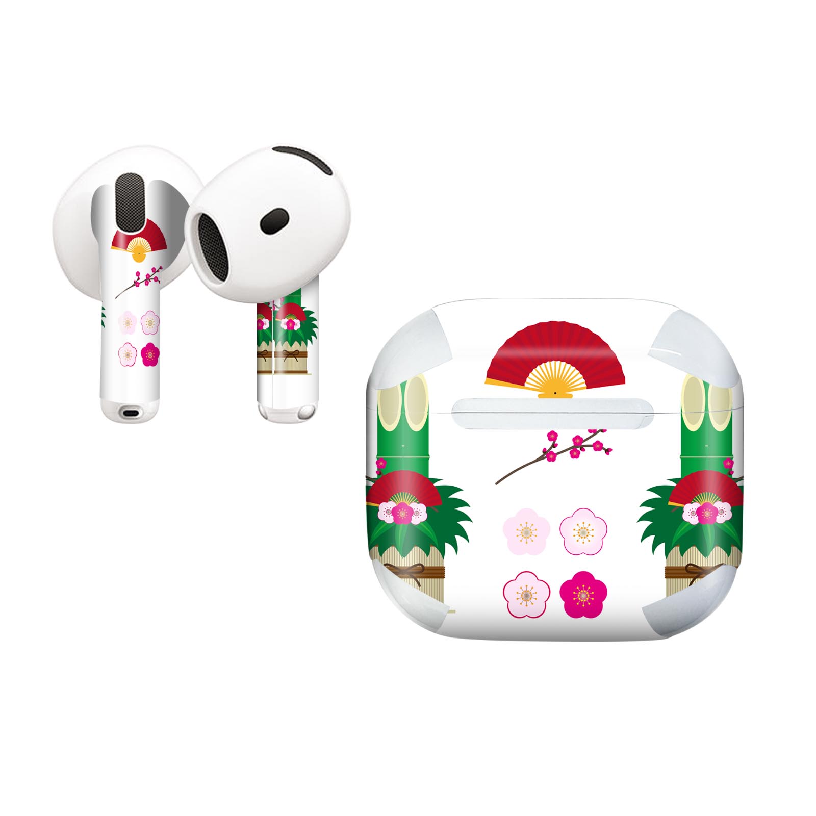 AirPods4 用 オシャレに着飾るデザインステッカー