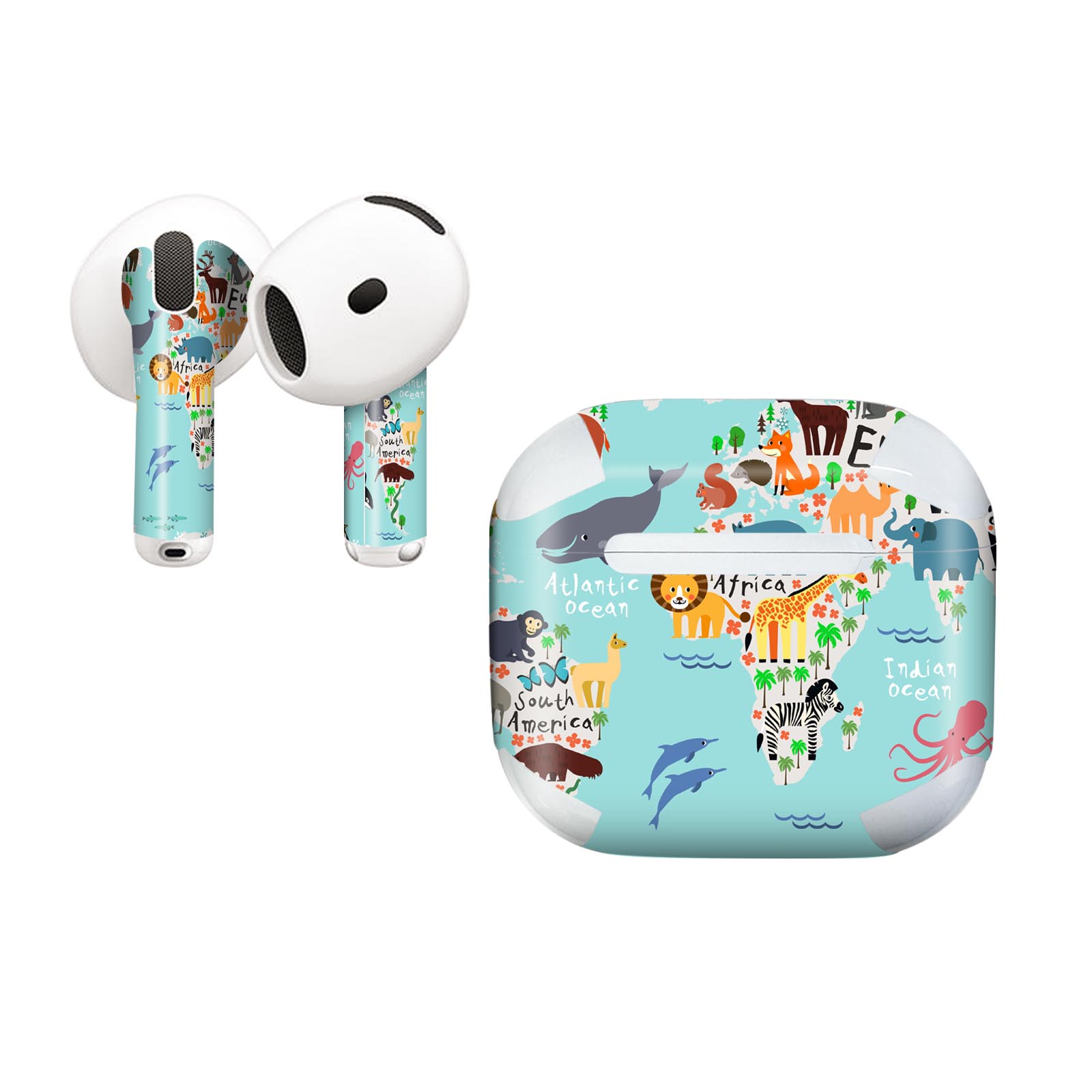 AirPods4 用 オシャレに着飾るデザインステッカー