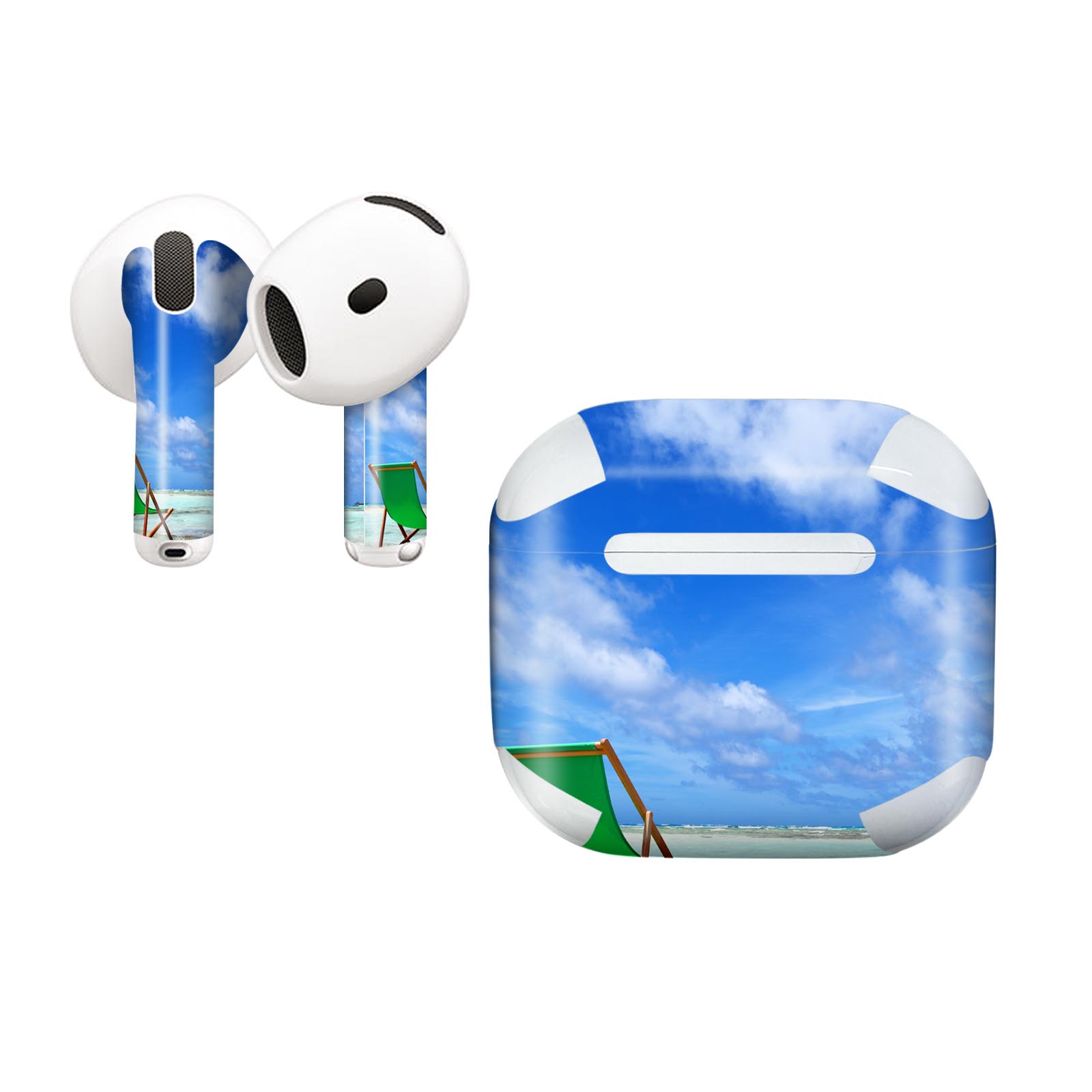 AirPods4 用 オシャレに着飾るデザインステッカー