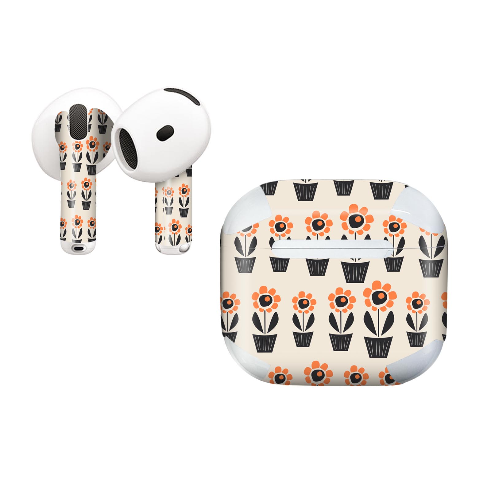 AirPods4 用 オシャレに着飾るデザインステッカー