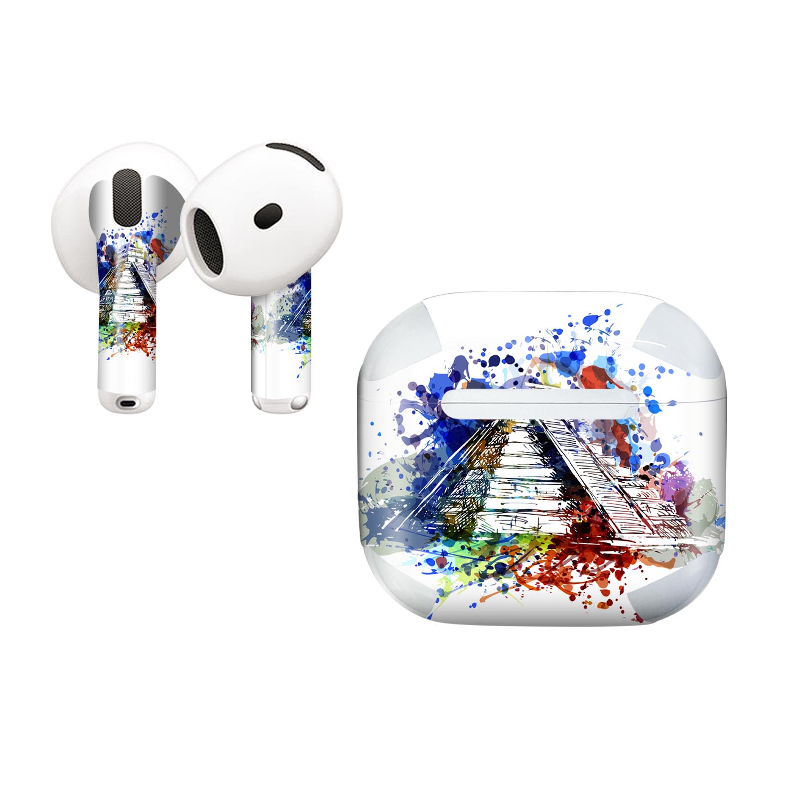 AirPods4 用 オシャレに着飾るデザインステッカー