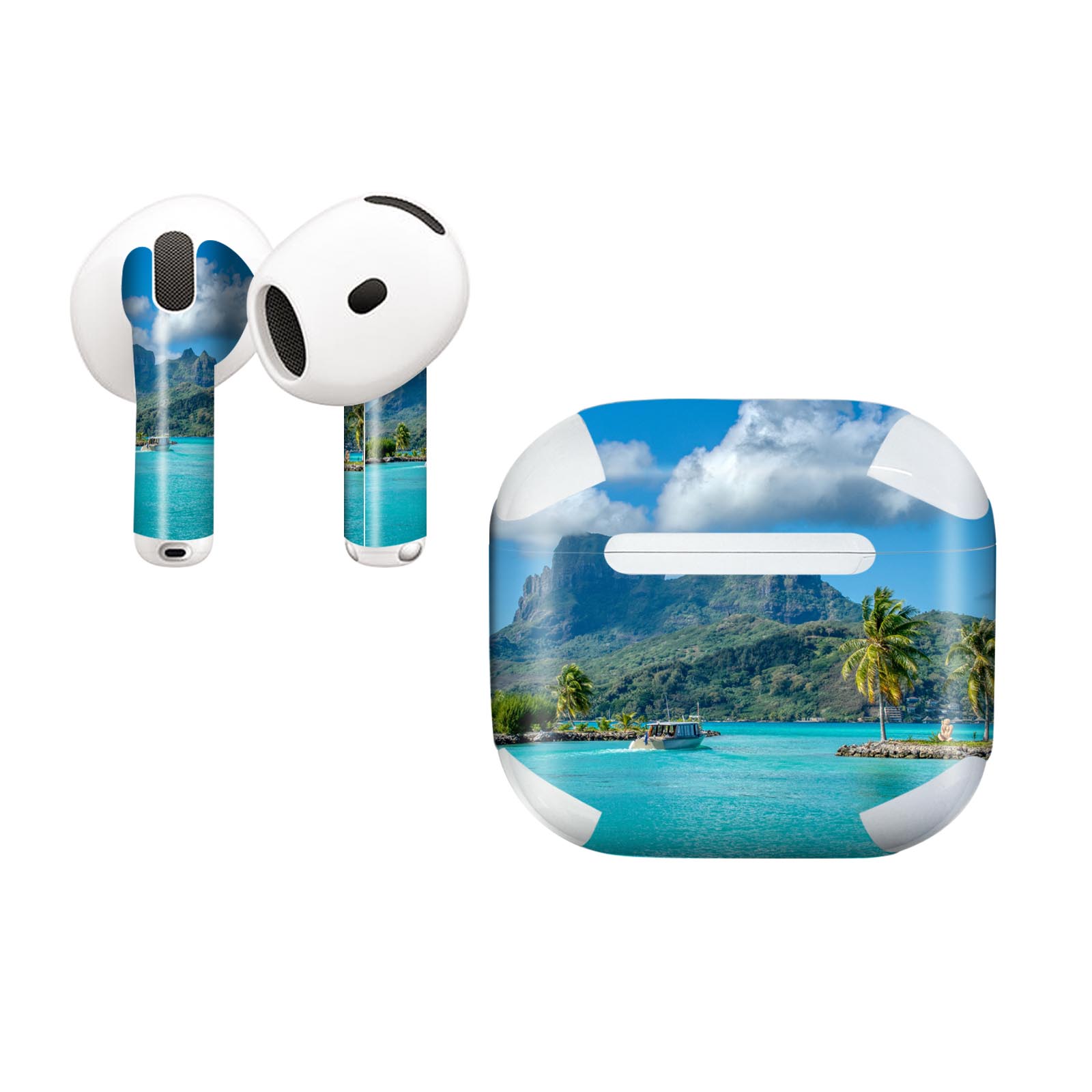 AirPods4 用 オシャレに着飾るデザインステッカー