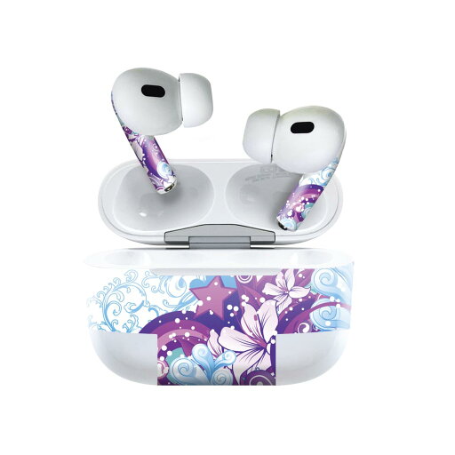 Air Pods Pro2 / Pro1 専用 デザインスキンシール airpods エアポッド apple アップル AirPods Pro 第1世代 airpodsPro 第2世代 対応 イヤホン カバー デコレーション アクセサリー デコシール 000104 お花 花 紫 トロピカル Air Pods Pro2 / Pro1 専用 デザインスキンシール airpods エアポッド apple アップル AirPods Pro 第1世代 airpodsPro 第2世代 対応 イヤホン カバー デコレーション アクセサリー デコシール 000104 お花 花 紫 トロピカル