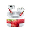 Air Pods Pro2 / Pro1 専用 デザインスキンシール airpods エアポッド apple アップル AirPods Pro 第1世代 airpodsPro 第2世代 対応 イヤホン カバー デコレーション アクセサリー デコシール 000149 苺 いちご 赤 果物