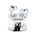 Air Pods Pro2 / Pro1 専用 デザインスキンシール airpods エアポッド apple アップル AirPods Pro 第1世代 airpodsPro 第2世代 対応 イヤホン カバー デコレーション アクセサリー デコシール 000835 ペイント　カラフル