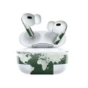 Air Pods Pro2 / Pro1 専用 デザインスキンシール airpods エアポッド apple アップル AirPods Pro 第1世代 airpodsPro 第2世代 対応 イヤホン カバー デコレーション アクセサリー デコシール 000871 地図 世界地図(2)