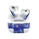 Air Pods Pro2 / Pro1 専用 デザインスキンシール airpods エアポッド apple アップル AirPods Pro 第1世代 airpodsPro 第2世代 対応 イヤホン カバー デコレーション アクセサリー デコシール 002232 シンプル 青