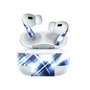 Air Pods Pro2 / Pro1 専用 デザインスキンシール airpods エアポッド apple アップル AirPods Pro 第1世代 airpodsPro 第2世代 対応 イヤホン カバー デコレーション アクセサリー デコシール 002273 蛍光 青(2)