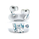 Air Pods Pro2 / Pro1 専用 デザインスキンシール airpods エアポッド apple アップル AirPods Pro 第1世代 airpodsPro 第2世代 対応 イヤホン カバー デコレーション アクセサリー デコシール 020077 宇宙 宇宙 かわいい ロケット(2)