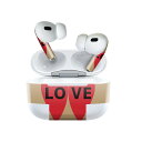 Air Pods Pro2 / Pro1 専用 デザインスキンシール airpods エアポッド apple アップル AirPods Pro 第1世代 airpodsPro 第2世代 対応 イヤホン カバー デコレーション アクセサリー デコシール 020586 マスク デザイン バレンタイン デコレーション