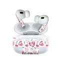 Air Pods Pro2 / Pro1 専用 デザインスキンシール airpods エアポッド apple アップル AirPods Pro 第1世代 airpodsPro 第2世代 対応 イヤホン カバー デコレーション アクセサリー デコシール 020615 マスクデザイン バレンタイン ハート
