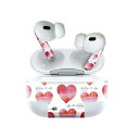 Air Pods Pro2 / Pro1 専用 デザインスキンシール airpods エアポッド apple アップル AirPods Pro 第1世代 airpodsPro 第2世代 対応 イヤホン カバー デコレーション アクセサリー デコシール 020616 マスクデザイン バレンタイン ハート