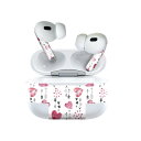 Air Pods Pro2 / Pro1 専用 デザインスキンシール airpods エアポッド apple アップル AirPods Pro 第1世代 airpodsPro 第2世代 対応 イヤホン カバー デコレーション アクセサリー デコシール 020621 マスクデザイン バレンタイン ハート