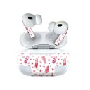 Air Pods Pro2 / Pro1 専用 デザインスキンシール airpods エアポッド apple アップル AirPods Pro 第1世代 airpodsPro 第2世代 対応 イヤホン カバー デコレーション アクセサリー デコシール 020625 マスクデザイン バレンタイン ハート