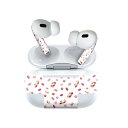 Air Pods Pro2 / Pro1 専用 デザインスキンシール airpods エアポッド apple アップル AirPods Pro 第1世代 airpodsPro 第2世代 対応 イヤホン カバー デコレーション アクセサリー デコシール 020629 マスクデザイン バレンタイン ハート