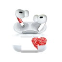 Air Pods Pro2 / Pro1 専用 デザインスキンシール airpods エアポッド apple アップル AirPods Pro 第1世代 airpodsPro 第2世代 対応 イヤホン カバー デコレーション アクセサリー デコシール 020692 マスクデザイン バレンタイン ハート