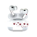 Air Pods Pro2 / Pro1 専用 デザインスキンシール airpods エアポッド apple アップル AirPods Pro 第1世代 airpodsPro 第2世代 対応 イヤホン カバー デコレーション アクセサリー デコシール 020697 マスクデザイン バレンタイン 文字