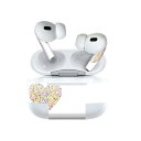 Air Pods Pro2 / Pro1 専用 デザインスキンシール airpods エアポッド apple アップル AirPods Pro 第1世代 airpodsPro 第2世代 対応 イヤホン カバー デコレーション アクセサリー デコシール 020700 マスクデザイン バレンタイン ハート