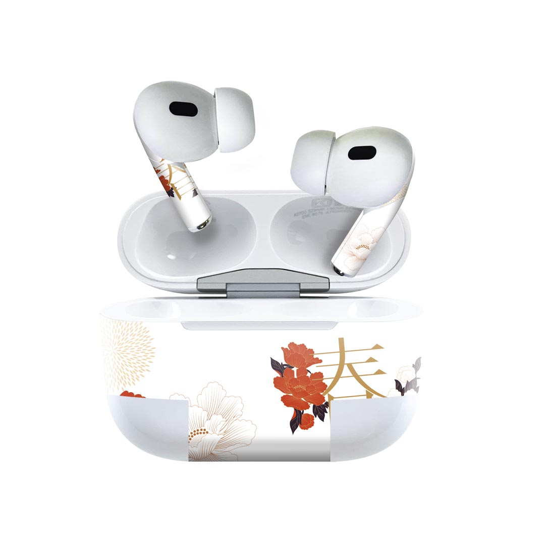 商品特徴・貼るだけでおしゃれに簡単着せ替え、AirPodsPro専用 デザインスキンシール！・高精細プリントで写真と遜色がない仕上がり！・ちょっとしたすり傷から端末を保護！・「裸で持つ派」の人にはもちろん、お手持ちのクリアケース付けてもOK！・エアフリー素材で気泡の心配も軽減！・2枚入りで貼り直しOK！位置調整も安心！注意事項画像はサンプルですので、ご覧の環境によっては多少色味に違いを感じる場合がございます。 イメージと違った、モニターと色味が異なるという理由での交換や返金はご対応出来かねます。スキンシールのみの販売で、AirPods 本体・充電ケース本体は付属しません。シワができた場合、ドライヤーなどで軽く温め、外側に向けてシワを伸ばすように貼ってください。初回貼付時の位置調整や貼り直しは可能ですが、しっかりと押し付けて接着させた後の再剥離、再利用は保証しておりません。また接着部に油分や汚れが付着しますと角の部分は剥がれやすくなりますので、貼付時はあまり触れないようにご注意ください。無地のセミグロスシートにデザインをプリントした商品で、デコなどの加工はございません。 凹凸や光沢があるように見えたり布地や金属を素材にしたように見える商品もありますが、デザインの図版によるものです。印刷時に微妙な画像のズレが生じる場合がございます。ご注文後に1点1点制作する受注生産品の為、不良品以外のご返品や交換は固くお断りします。 発送について完全受注生産のハンドメイド商品となりますので、既製品と比べて発送までお時間を頂いています。 基本的に決済確認後、2?3営業日、最大で10営業日での発送となります。繁忙期や休業日明けの場合はさらに時間がかかる場合があります。 その際には別途メールにてご連絡致します。メール便の場合、発送日から到着までに2?4日ほどかかる場合が多く、紛失などの保障もご対応できかねます。あらかじめご了承下さい。