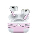 Air Pods Pro2 / Pro1 専用 デザインスキンシール airpods エアポッド apple アップル AirPods Pro 第1世代 airpodsPro 第2世代 対応 イヤホン カバー デコレーション アクセサリー デコシール 020863 マスクデザイン 面白 うさぎ
