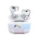 Air Pods Pro2 / Pro1 専用 デザインスキンシール airpods エアポッド apple アップル AirPods Pro 第1世代 airpodsPro 第2世代 対応 イヤホン カバー デコレーション アクセサリー デコシール 022982 フラミンゴ　カラフル　鳥