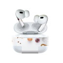 楽天スマコレAir Pods Pro2 / Pro1 専用 デザインスキンシール airpods エアポッド apple アップル AirPods Pro 第1世代 airpodsPro 第2世代 対応 イヤホン カバー デコレーション アクセサリー デコシール 023163 食べ物　写真　お菓子